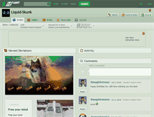 Tablet Screenshot of liquid-skunk.deviantart.com
