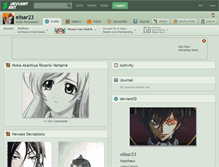 Tablet Screenshot of elisar23.deviantart.com