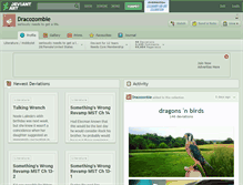 Tablet Screenshot of dracozombie.deviantart.com