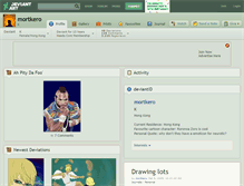 Tablet Screenshot of mortkero.deviantart.com