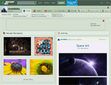 Tablet Screenshot of annetteks.deviantart.com