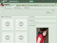Tablet Screenshot of lillygwen.deviantart.com