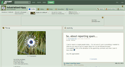 Desktop Screenshot of industrialized-hippy.deviantart.com
