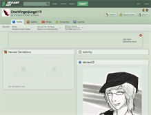 Tablet Screenshot of onewingedangel19.deviantart.com