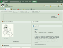 Tablet Screenshot of dei-z.deviantart.com