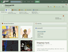 Tablet Screenshot of chococat199.deviantart.com