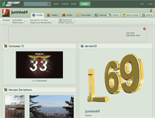Tablet Screenshot of juninho69.deviantart.com