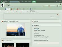 Tablet Screenshot of malakyte.deviantart.com