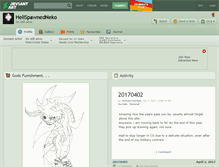 Tablet Screenshot of hellspawnedneko.deviantart.com