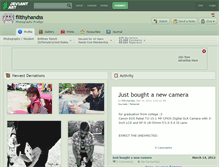 Tablet Screenshot of filthyhandss.deviantart.com