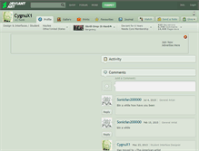 Tablet Screenshot of cygnux1.deviantart.com