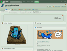 Tablet Screenshot of immortalzimbalance.deviantart.com