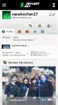 Mobile Screenshot of nanekochan27.deviantart.com