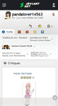 Mobile Screenshot of pandalover14563.deviantart.com