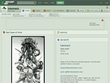 Tablet Screenshot of lukemack.deviantart.com