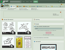 Tablet Screenshot of kredy.deviantart.com