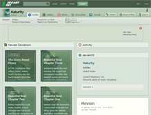 Tablet Screenshot of naturity.deviantart.com