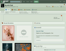 Tablet Screenshot of my-art-club.deviantart.com