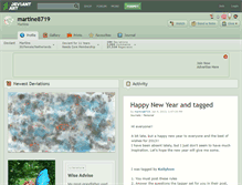 Tablet Screenshot of martine8719.deviantart.com