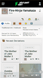 Mobile Screenshot of fire-ninja-yamakaza.deviantart.com
