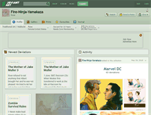 Tablet Screenshot of fire-ninja-yamakaza.deviantart.com