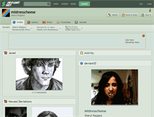 Tablet Screenshot of mistresscheese.deviantart.com