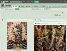 Tablet Screenshot of cannibol.deviantart.com