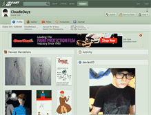 Tablet Screenshot of cloudiedayz.deviantart.com