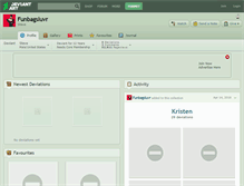 Tablet Screenshot of funbagsluvr.deviantart.com