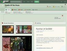 Tablet Screenshot of paladin-of-ten-faces.deviantart.com
