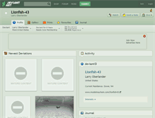 Tablet Screenshot of lionfish-43.deviantart.com