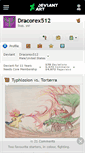 Mobile Screenshot of dracorex512.deviantart.com
