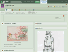 Tablet Screenshot of dracorex512.deviantart.com