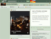 Tablet Screenshot of heretics-undivided.deviantart.com