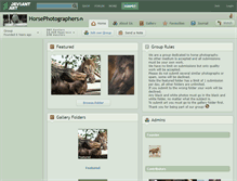 Tablet Screenshot of horsephotographers.deviantart.com