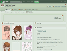 Tablet Screenshot of firefoxflame.deviantart.com