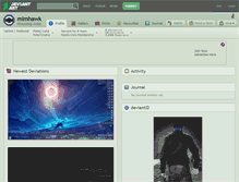 Tablet Screenshot of mlmhawk.deviantart.com