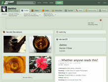 Tablet Screenshot of damino.deviantart.com