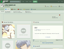 Tablet Screenshot of little-rabbit-aki.deviantart.com