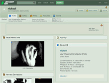 Tablet Screenshot of nickool.deviantart.com