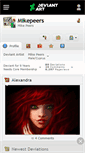 Mobile Screenshot of mikepeers.deviantart.com