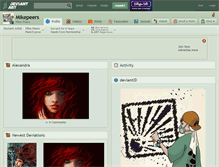 Tablet Screenshot of mikepeers.deviantart.com