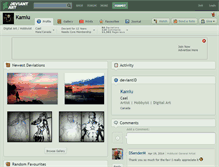 Tablet Screenshot of kamiu.deviantart.com