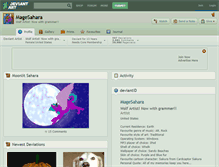 Tablet Screenshot of magesahara.deviantart.com
