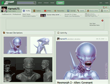 Tablet Screenshot of harnois75.deviantart.com