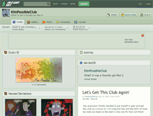 Tablet Screenshot of kimpossibleclub.deviantart.com