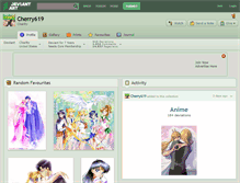 Tablet Screenshot of cherry619.deviantart.com