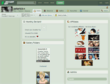 Tablet Screenshot of peterick.deviantart.com