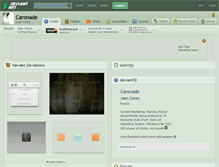 Tablet Screenshot of caronade.deviantart.com