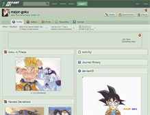 Tablet Screenshot of major-goku.deviantart.com